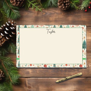 Festive Winter Holidays Pattern Post-it Notes