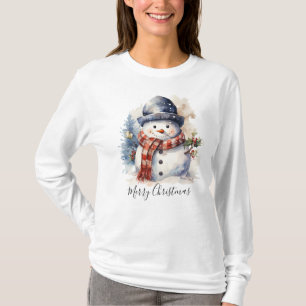 Festive Winter Snowman Christmas T-Shirt