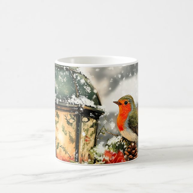 Festive Winter Wonderland Scene Coffee Mug (Center)