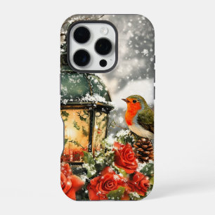 Festive Winter Wonderland Scene iPhone 16 Pro Case