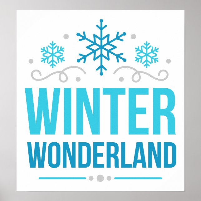 Festive winter wonderland words decor (Front)