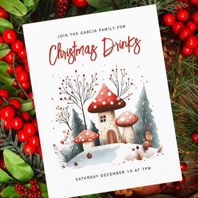 Festive Winter Woodland Christmas Invitation  (Creator Uploaded)