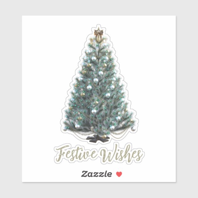 Festive Wishes. Christmas tree design (Sheet)