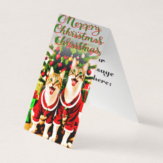 Festive Wishes for Cat Lover Sister Merry