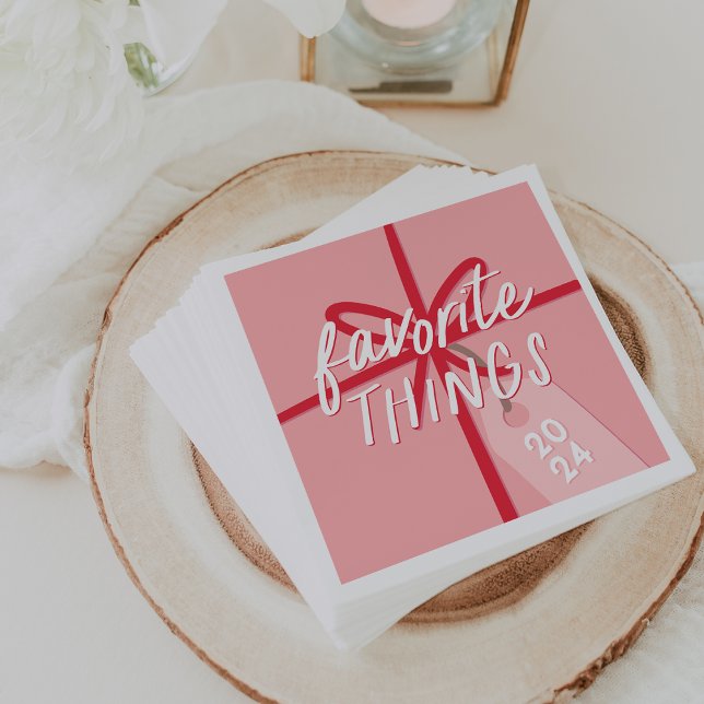 Festive Wrap | Holiday Favourite Things Party Napkin (Creator Uploaded)