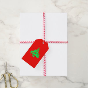 Festive Xmas Tress 4Curtiss Gift Tags