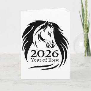 Festive Year Of The Fire Horse 2026 Chinese New Ye Card