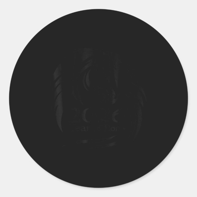 Festive Year Of The Fire Horse 2026 Chinese New Ye Classic Round Sticker (Front)