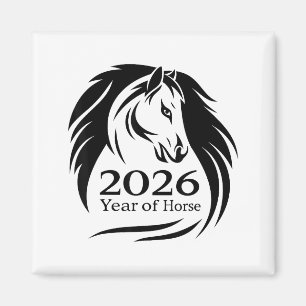 Festive Year Of The Fire Horse 2026 Chinese New Ye Magnet
