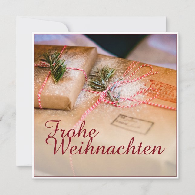 Festliche Geschenke als Weihnachtsmotiv (Front)
