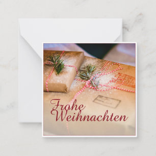 Festliche Geschenke als Weihnachtsmotiv Card