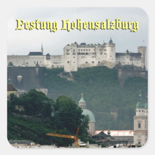 Festung Hohensalzburg, Salzburg Austria Square Sticker