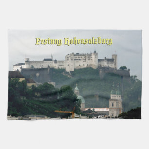 Festung Hohensalzburg, Salzburg Austria Tea Towel