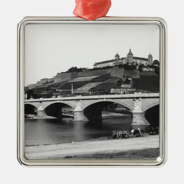 Festung Marienberg Fortress Metal Ornament (Front)