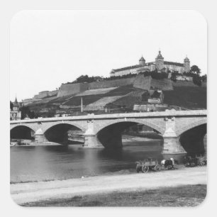 Festung Marienberg Fortress Square Sticker