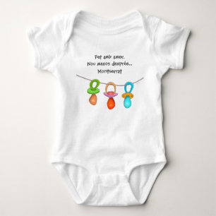 Fet amb amor - nou mesos després - xumets baby bodysuit