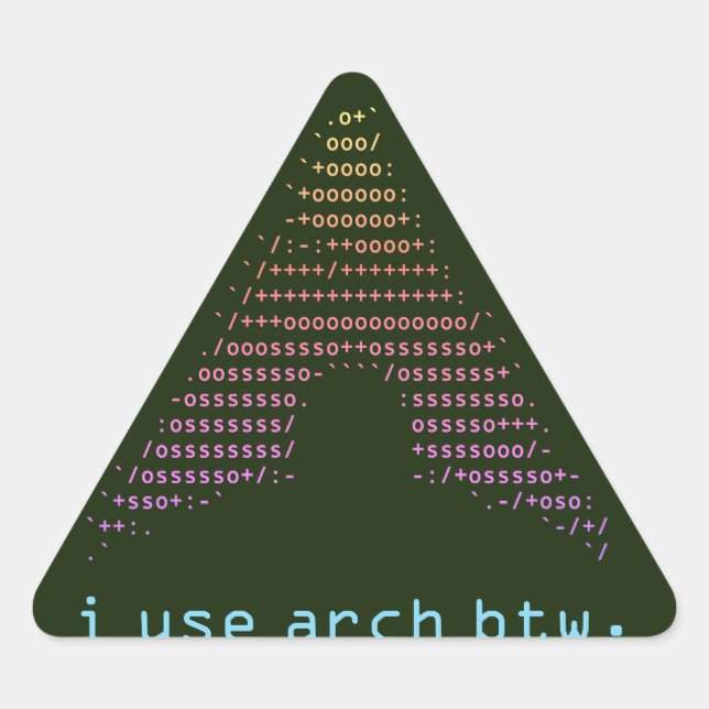 Fetch Dark - Colour Triangle Sticker (Front)