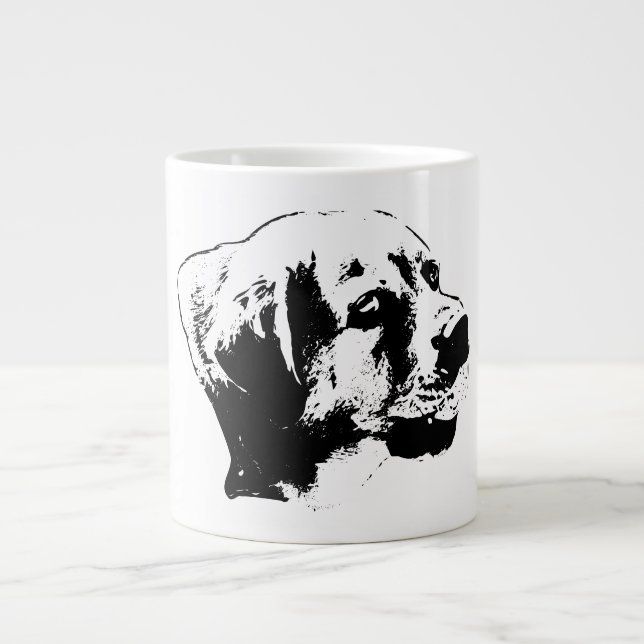 Fetch Focus – Bright-Eyed Profile Large Coffee Mug (Front)