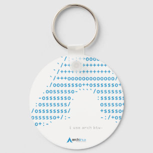 Fetch Light Arch Linux Logo Key Ring