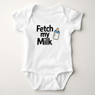 Fetch My Milk, Baby Bottle Funny Bodysuit