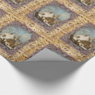 Fetching Grandmother Victorian 15 ft Wrapping Paper