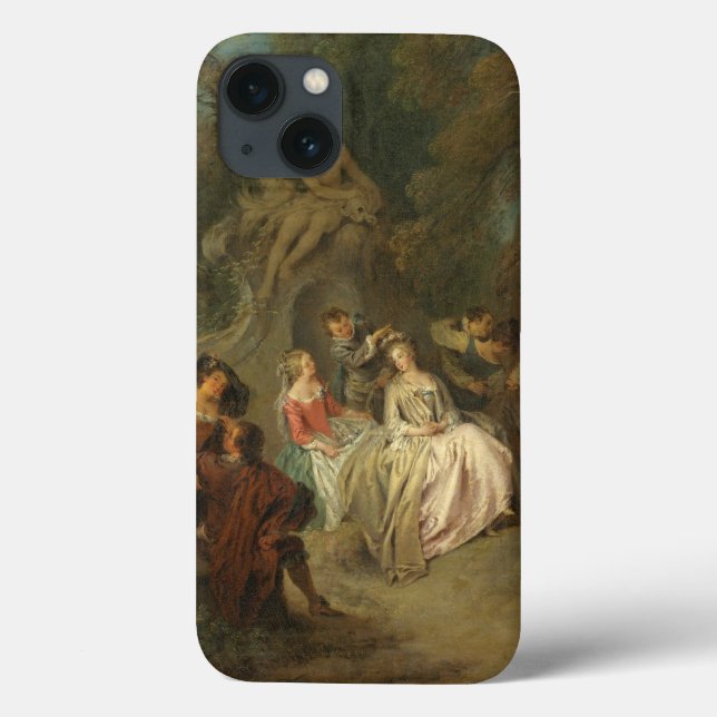 Fête Champêtre, c. 1730 (oil on canvas) Case-Mate iPhone Case (Back)