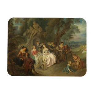 Fête Champêtre, c. 1730 (oil on canvas) Magnet