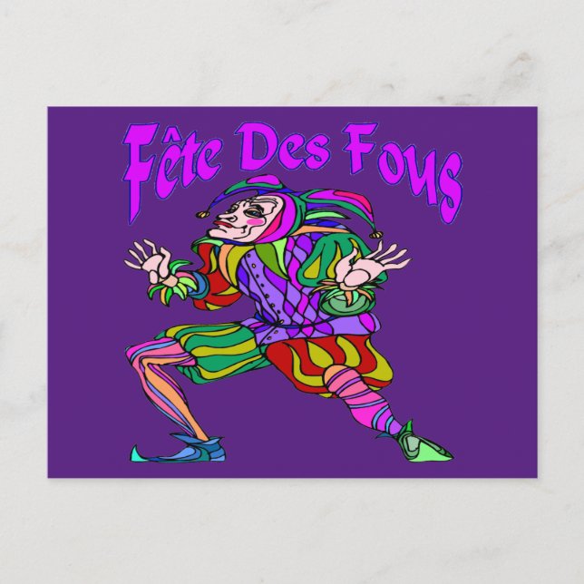 Fete Des Fous Postcard (Front)
