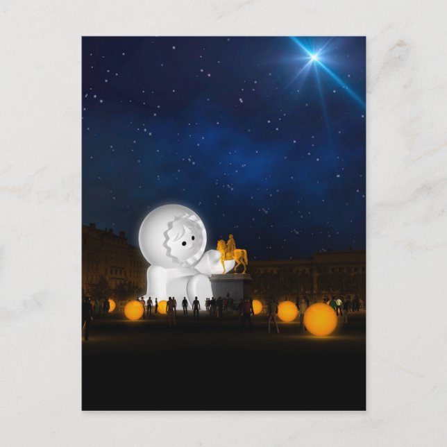 Fête des Lumières - Les Anooki 2018 - Lyon Postcard (Front)