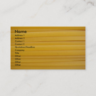 Fettuccine Pasta Business Card
