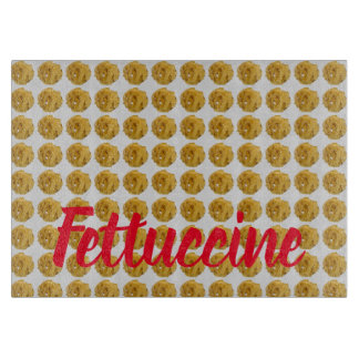Fettuccine Pasta Noodle Pattern for Food Lover Cutting Board