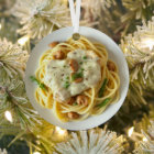 Fettuccini Alfredo Funny Food Christmas