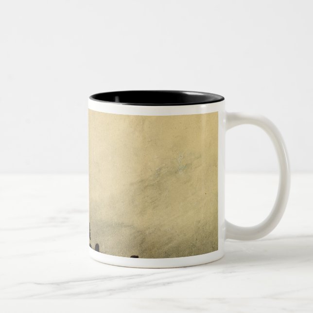 Feudal Ruins Two-Tone Coffee Mug (Right)
