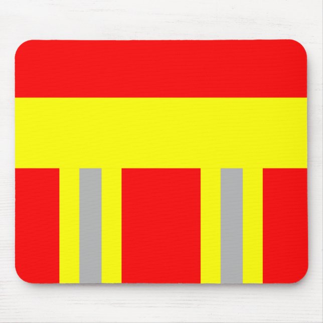 Feuerwehr Symbol Uniform Rot Mousepad (Front)