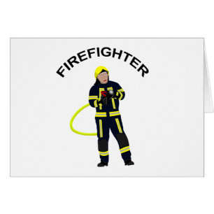 Feuerwehrmann in blauer Einsatzkleidung