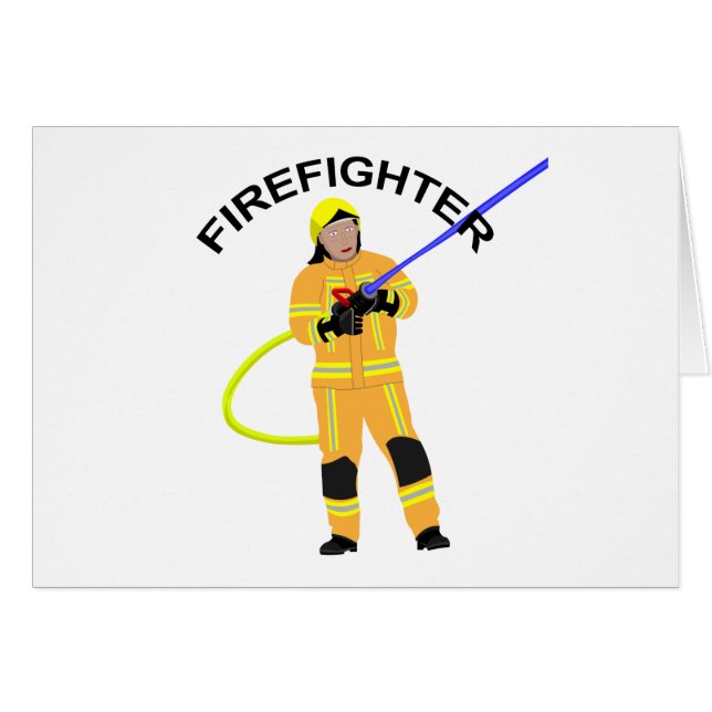 Feuerwehrmann in sandfarbener Einsatzkleidung (Front Horizontal)