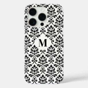 Feuille Damask Black Pattern (Custom) iPhone 16 Pro Case