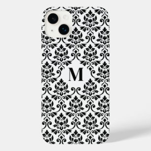 Feuille Damask Black Pattern (Custom) iPhone 14 Plus Case