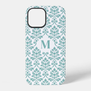 Feuille Damask Teal Pattern (Custom) iPhone 12 Case