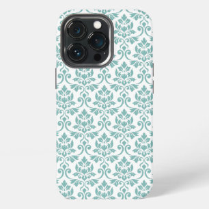 Feuille Damask Teal Pattern iPhone 13 Pro Case