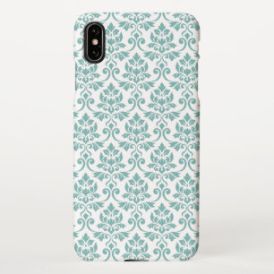 Feuille Damask Teal Pattern iPhone Case
