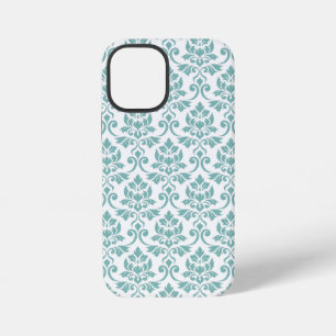 Feuille Damask Teal Pattern iPhone 12 Mini Case
