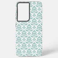 Feuille Damask Teal Pattern
