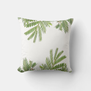 Fever Tree Green Leaves Cushion Throw Pillow