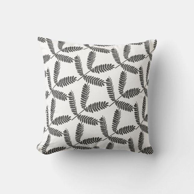 Fever Tree Leaves Branch Cushion Throw Pillow (Front)