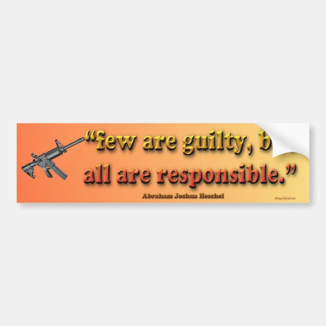 few are guilty... bumper sticker (Front)