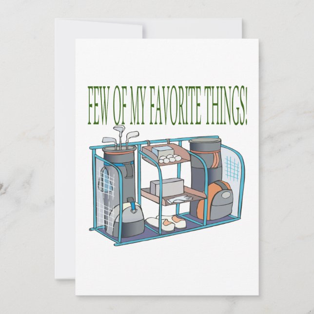 Few Of My Favourite Things Invitation (Front)