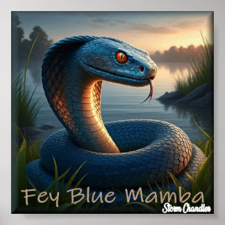 Fey Blue Mamba  Poster