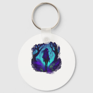 Fey Gothic Emo Goblincore Aesthetic  Forest Graphi Key Ring