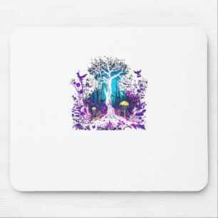 Fey Gothic Emo Goblincore Aesthetic  Forest Graphi Mouse Pad